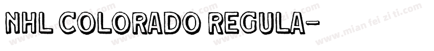 NHL Colorado Regula字体转换